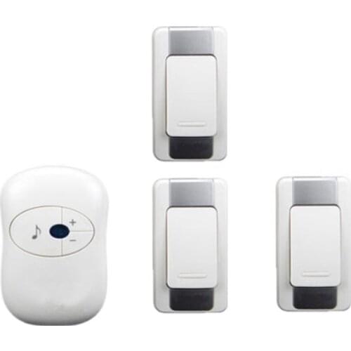 Door ring bell w/ 3 emitters doorbell Waterproof 280M Long-range wireless doorbell,wireless door chime,36 melodies door bell
