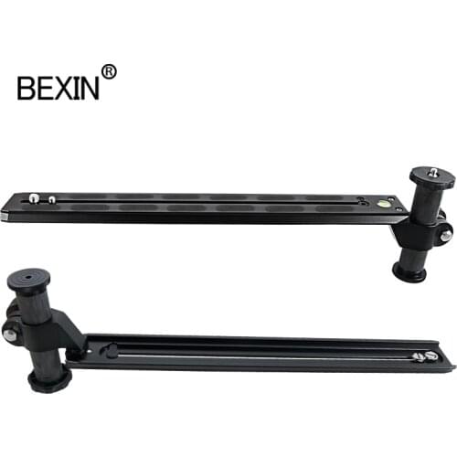 Telephoto Lens Support Bracket Holder with 250/300/400mm Long Rail Quick Release Plate 1/4" & 3/8" Mount Screw for camera lens