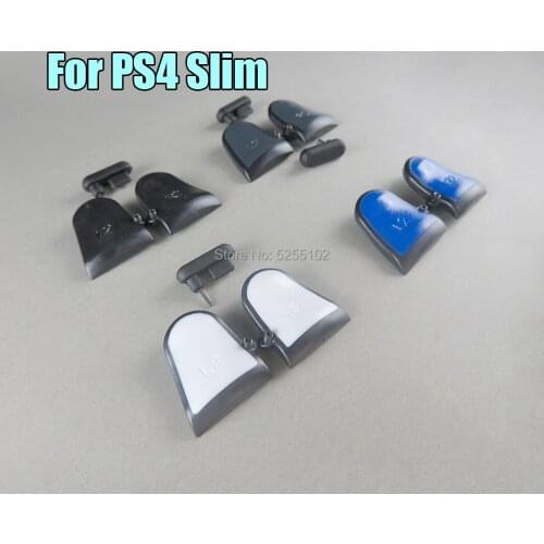 For Playstation PS4 Dualshock 4 PS4 Slim PS4 Pro 3 in 1 R2 L2 Adjustable Trigger Extenders W/ Dust plug Dual Triggers Attachment