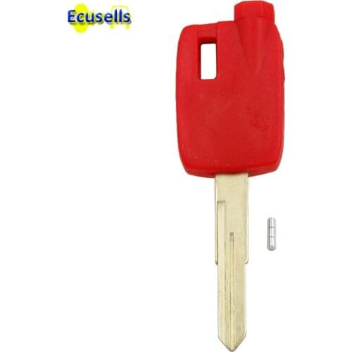 For Suzuki Burgman AN250 AN400 AN650 Magnetic Key Blank With Uncut Blade 3 Magnets - Red color