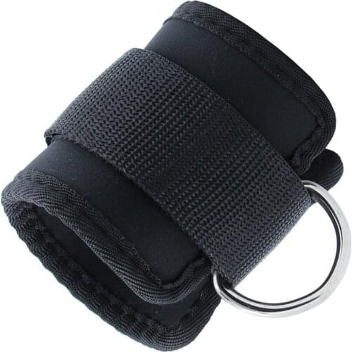 Fitness D-ring Ankle Strap Buckle Body Building Resistance Band Gym Thigh Leg Ankle Cuffs Power Weight Lifting 2018 Fitness Rope