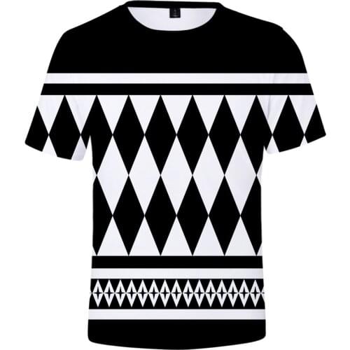New 3D printed geometric t-shirts Men Japanese Anime t-shirt Harajuku shirt T shirt O-neck T-shirts Oversized T-shirt Streetwear