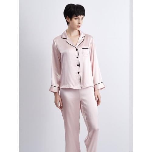 DISANGNI 100% mulberry silk long sleeve suit