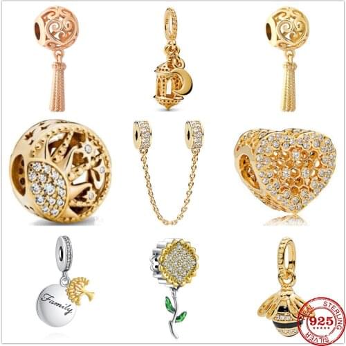 New 925 Sterling Silver Queen Bee Heart Arabian Lantern Dangle Charm bead Fit Original Pandora Bracelet DIY Jewelry For Women