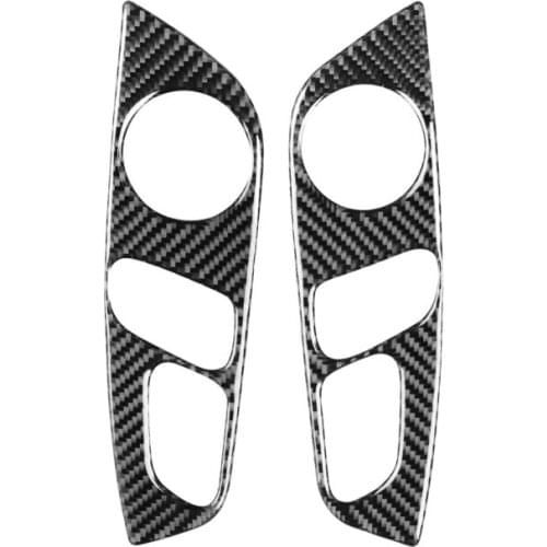 Fit For Audi Q7 (2008-2015) real carbon fiber seat adjustment button push button switch car modification accessories