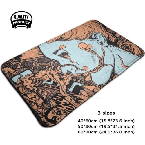 Connection 3D Soft Non-Slip Mat Rug Carpet Foot Pad Psychedelic Psychedelia Spirituality Visionaryart Consciousness Womens