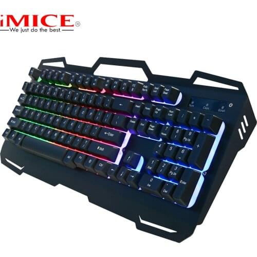 IMice Wired Gaming Keyboard 104 Keys Mechanical Keyboard Backlit Keyboard for PC Computer English Teclado Gamer Clavier#40