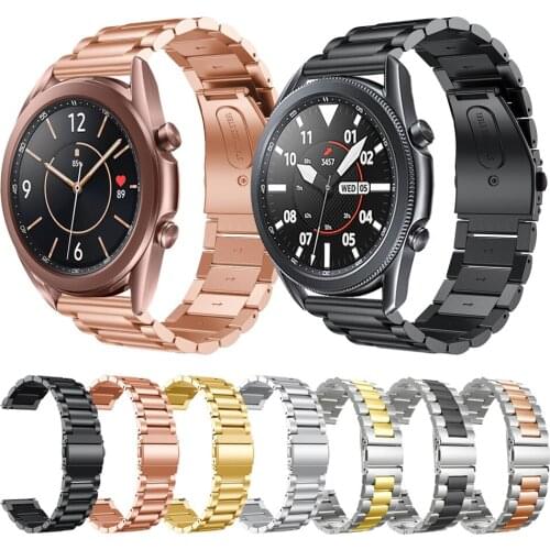 Stainless Steel Strap For Samsung Galaxy Watch 3 45mm classic metal band Bracelet for Galaxy Watch3 41mm Wrist strap watchbands