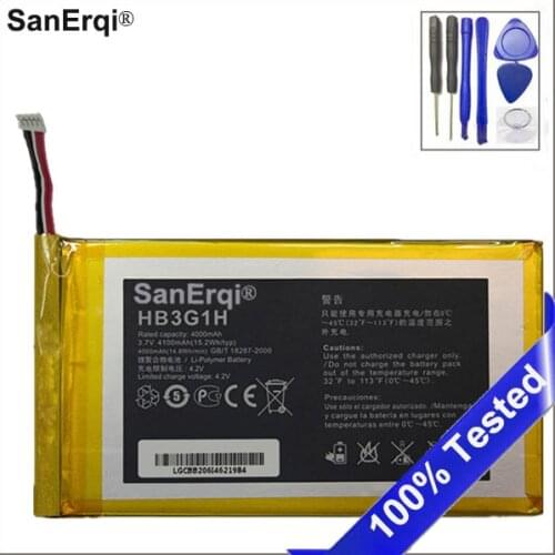 SanErqi New 4100mAh HB3G1 / HB3G1H Battery For Huawei Mediapad 7 S7-301W S7-301U S7-931 S7-601U / C / W Tablet PC + Tools