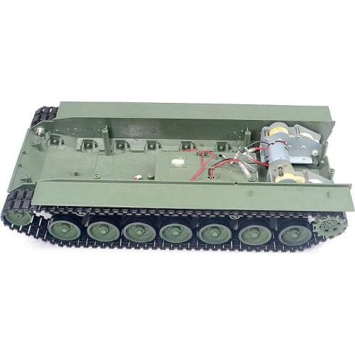 1Set Tank Chasssis Assembly Drive Gearbox+Track+Wheels Kit Replace Parts for 1/16 Henglong RC Tank Leopard 2A6 3889-1