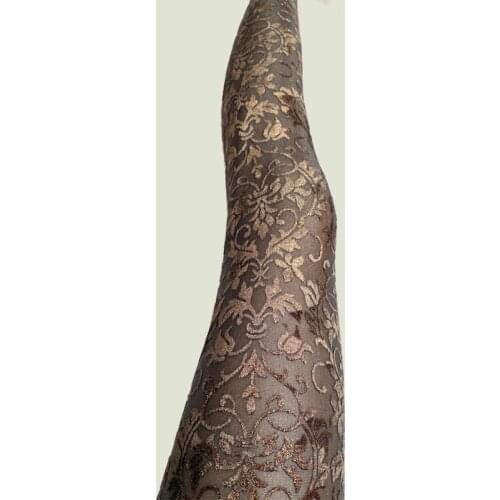 New Arrival Decorative Pattern Gold Velvet Ankle Length Lace Sexy Fashion Pants Women Legging Velvet and lace Stitching