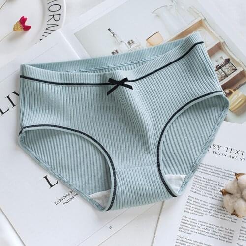 Women Large Briefs Plus Size Panties Bow Shorts Underwear Students' Breathable 032a