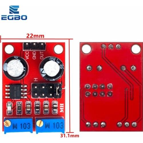 EGBO 1PCS NE555 Pulse Frequency Duty Cycle Adjustable Module Square Wave Signal Generator
