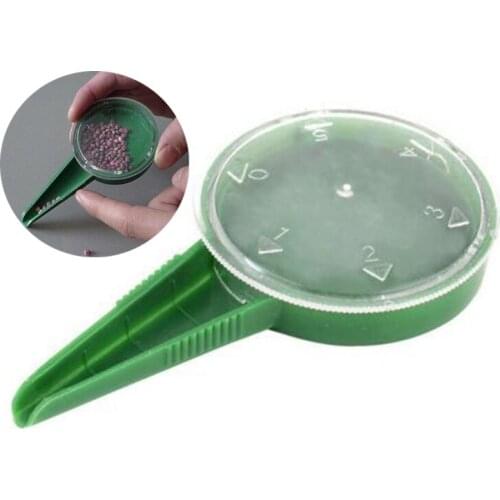 10Pcs 5-Speed Adjustable Seeder Dial Adjustable Seed Dispenser Sower Seeder Plastic Disseminator Garden Plant Supplies Tool