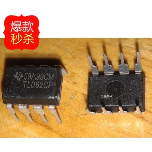 10PCS The new TL062 TL062CP TL062CN DIP8 package Operational Amplifier