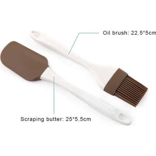 2 Pcs Silicone Pastry Brush Baking Bakeware BBQ Cake Pastry Bread Oil Cream Kitchen Accessories Gadgets Cooking Basting Tools