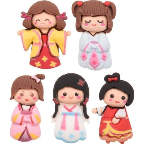 30PCS 1inch Resin Korea Girls Hair Accessories Boutique Princess Accessories for Making Hairclip Barrettes Supplies