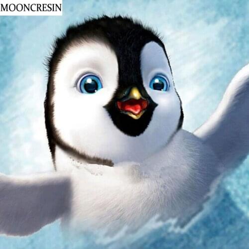 5D Diamond Painting Full Square Animal Penguin Crystal Mosaic Pictures Needlework Diy Diamond Embroidery Cross Stitch Home Decor