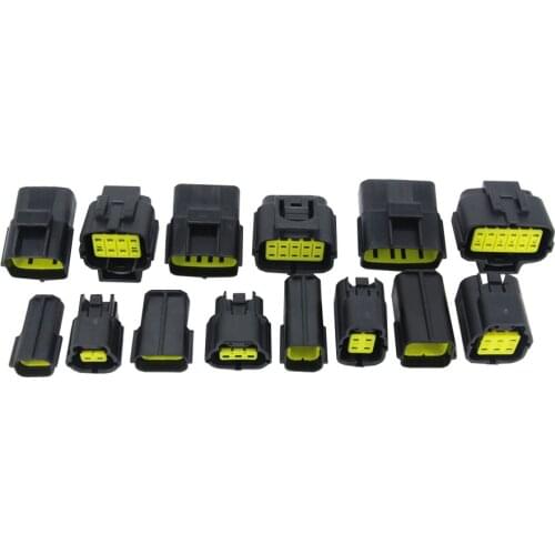 7 Sets (2+3+4+6+8+10+12) Pin Way Waterproof Wire Connector Plug Car Auto Sealed Electrical AMP Connector