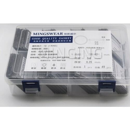 Assortment of 16-40mm Watch Gasket i-ring Seal for Lg Tst Watch Glass Crystal Acrylic