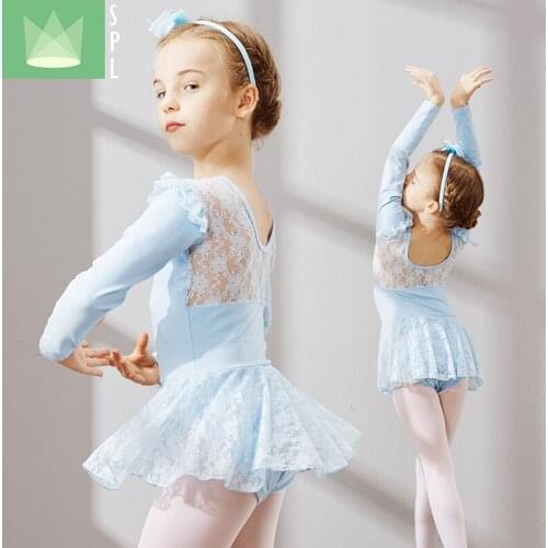 Ballet Tutu Kids Ballet Lace Costume Girls Dance Leotard Tutu Skirt Child Dancing Wear Kids Dance Costume Dress Dancewear B-4654