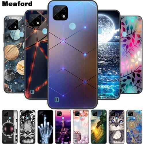 For Realme C21Y Case Shockproof Soft silicone TPU Back Cover For OPPO Realme C21Y Phone Cases Realme C 21Y RMX3261 Cute Cartoon