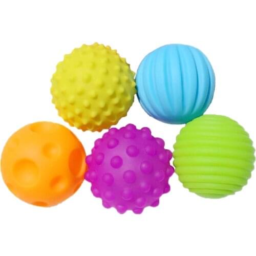 Baby Toy Ball Set Develop Babys Tactile Senses Toy Touch Hand Ball Toys Baby Training Ball Massage Soft Ball Toys For Babies