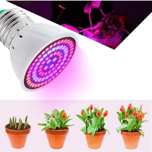 Phyto Led Bulb E27 Hydroponic Growth Light 2835 E27 Full Spectrum Lamp Plants E14 For Flowers Plants Seedling Fitolamp