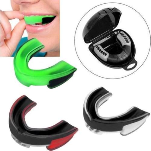 1Pcs Wear-resistant Reusable Sports Mouth Guard Teeth Protector Sanda Boxing Karate Taekwondo Mouthguards Sports Safety Braces