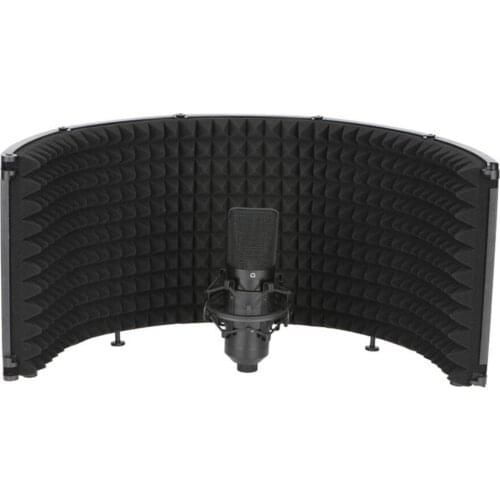 Microphone Isolation Shield+Stand Vocal Booth Studio Record Acoustic Panel