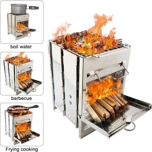 7 inch Double grill air fryer accessories Baking Tray Skewers Stainless Steel Holder BBQ Rack with 4pcs barbecue pins