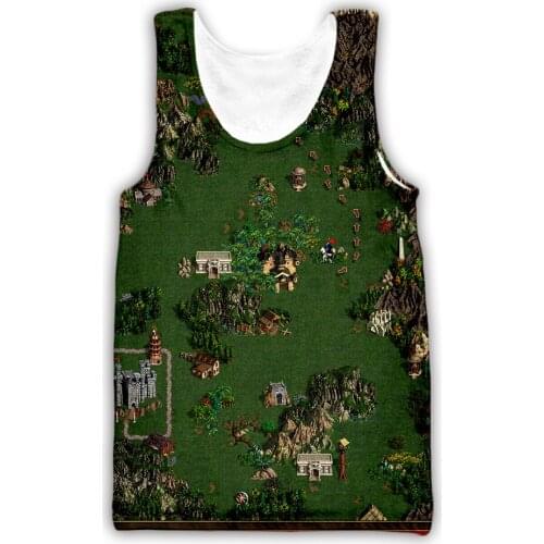 PLstar Cosmos Male Female Fashion Tank top Heroes of Might & Magic 3D Print Game Hap Gym Vest Streetwear Casual Sleeveless Tops
