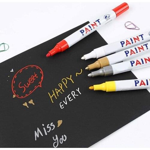 Fashion Universal Waterproof Oil Permanent Paint Marker Tire Pen pen Pens Car Rubber Tread Tyre Metal Tyre Paint Motorcycle M6A7