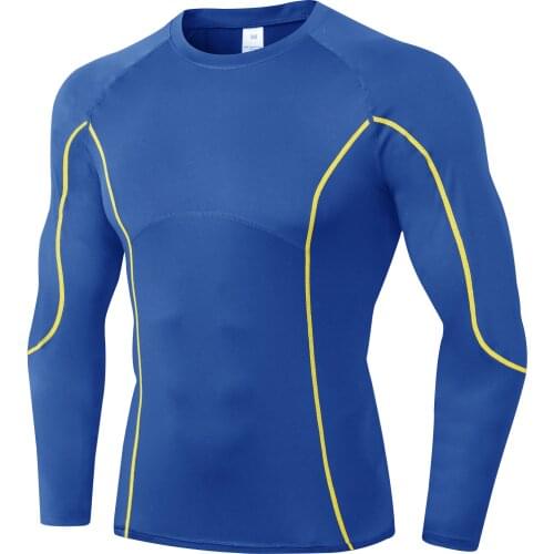 Fonoun Fonoun Men PRO Sport Running T-shirts Fitness Quick-drying Breathable High Elasticity Tight F01507