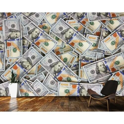 Papel de parede Dollar background abstract 3d wallpaper,living room tv wall bedroom wall papers home decor bar cafe mural