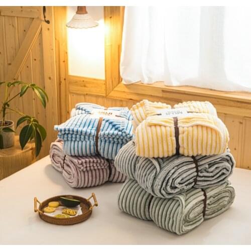 Weighted Blanket Thicken Throw Bed Plaid 200*230cm Fluffy Plaid Keep Warm Home Textile Double Cover On The Bed Family Gift