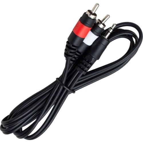 POWERMASTER PM-4283 2 RCA MALE + 3.5 MM STEREO MALE 1.5 METERS 1. QUALITY CABLE