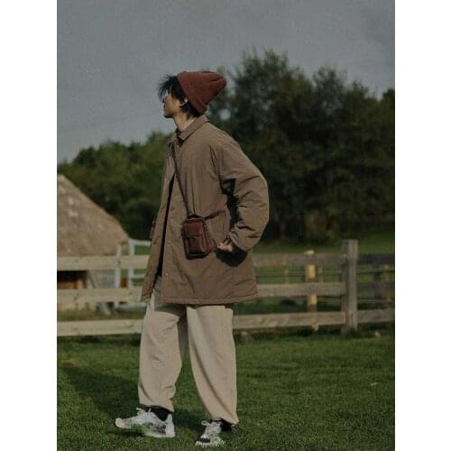 SLACTION Men's Long Parkas