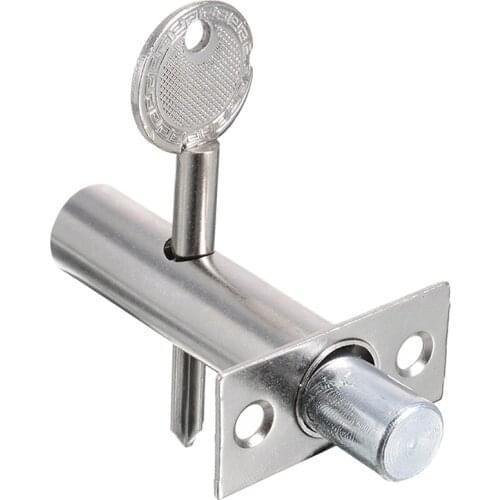 Stainless Steel Tube Pipe Well Lock Invisible Door Lock 1set For Double Fan Fire Doors Of Hotels Families Factories