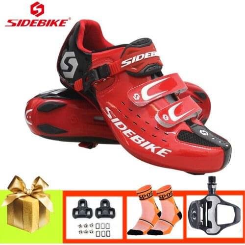 SIDEBIKE men women pro cycling shoes Athletic bike sneakers breathable self-locking sapatilha ciclismo riding bicycle road shoes