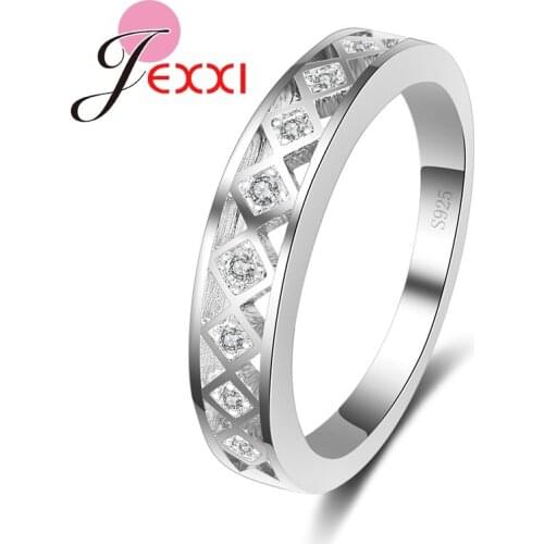 Vintage Hollow Out Micro Cubic Zirconia 925 Sterling Silver Rings For Woman And Men Wedding Bands Proposal Ring