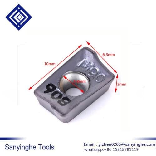 High quality sanyinghe 10 pcs/lots HM90 APKT1003 PDR IC908 cnc carbide milling inserts