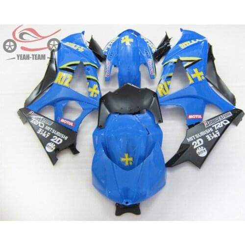 High quality Injection mold fairings kit for Suzuki GSX R1000 K7 2007 2008 blue Chinese aftermarket fairing kits GSXR 1000 07 08
