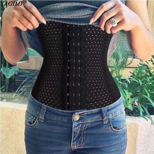 YAGIMI Waist Trainer Belt Corsets Slimming Belt Steel Boned Body Shaper Women Postpartum Band Fitness Shapewear Sheath Plus Size