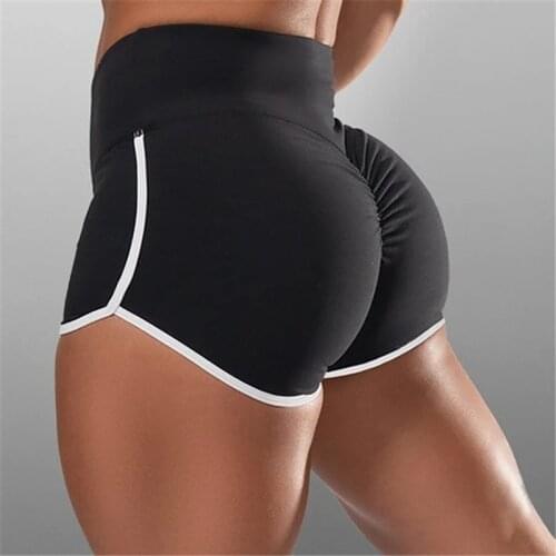 Womens Sports Shorts High Waist Shorts Women Exercise Sexy Hips Push Up Sportswear Quick-drying Running Casual Shorts