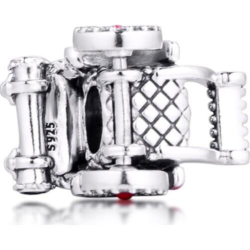 925 Sterling Silver Traditional Rickshaw Charms Fits Snake Chain Bracelet 925 silver Beads for Jewelry Making 2020 New