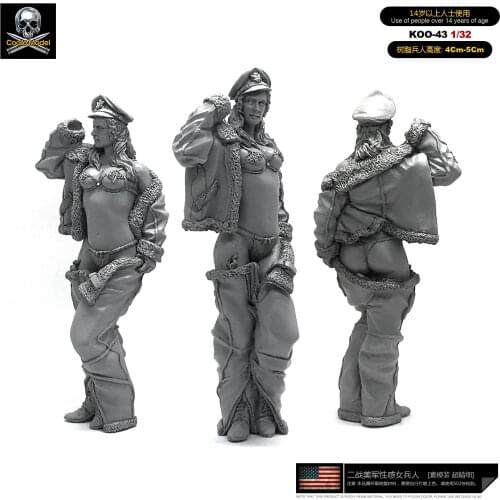 1/35 Resin Kits Us Air Force Beauty Resin Soldier Model Kits self-assembled Koo-43