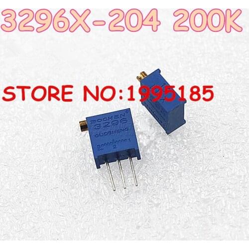 10pcs/lot 3296X-1-204LF 3296X 200K 3296 Potentiometers New original