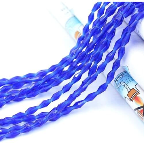 100 pieces exquisite 4x8mm Austrian Long Bicone crystal beads for Jewelry marking DIY necklace&Bracelet