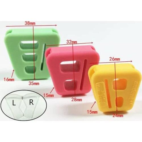 3Kits Dental Tongue Guard Mouth Prop Bite Block Rubber Opener Retractor Large Middle Small 135℃ Right Left